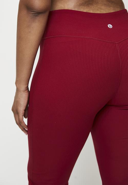 Cotton On - Plus Reform Rib Flare - Deep Red