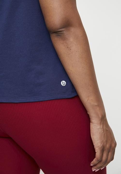 Cotton On - Plus Active Graphic Crew Tank - Heritage Blue
