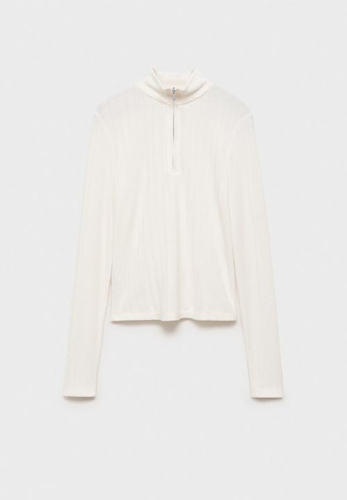 MANGO - Sweatshirt Pointel - Natural