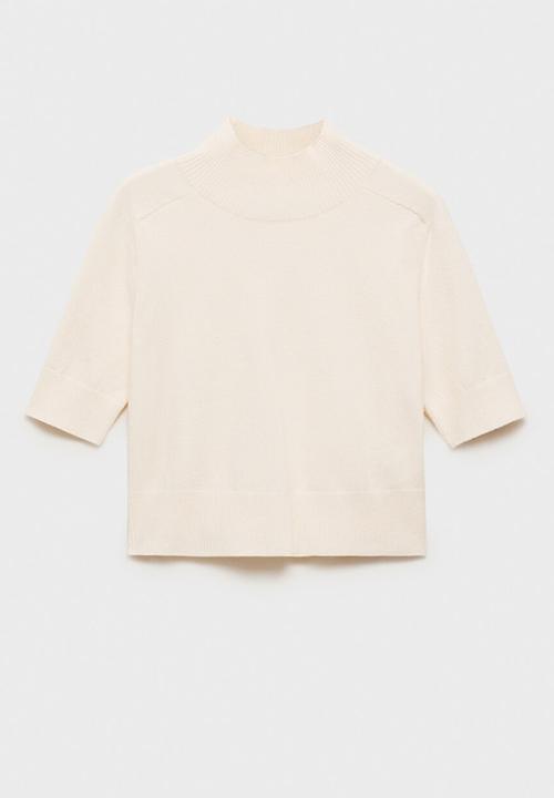 MANGO - Sweater Nuria -  Light/Pastel Brown