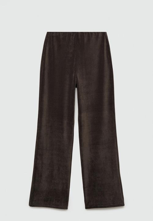 MANGO - Trousers pana - beige/khaki