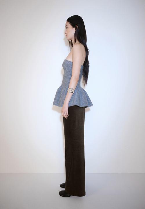 MANGO - Trousers pana - beige/khaki