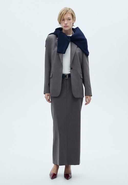 MANGO - Skirt zoey - gray