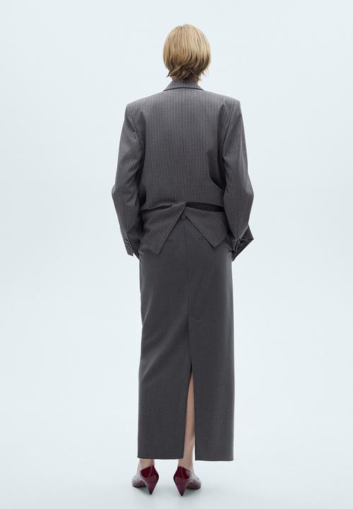 MANGO - Skirt zoey - gray