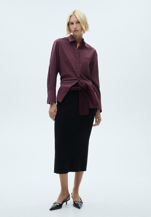MANGO - Skirt xjaviera - black