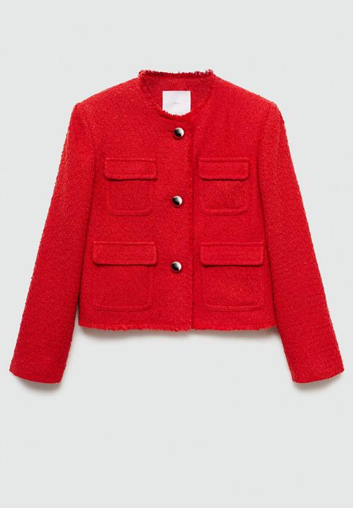 MANGO - Jacket wintour - red
