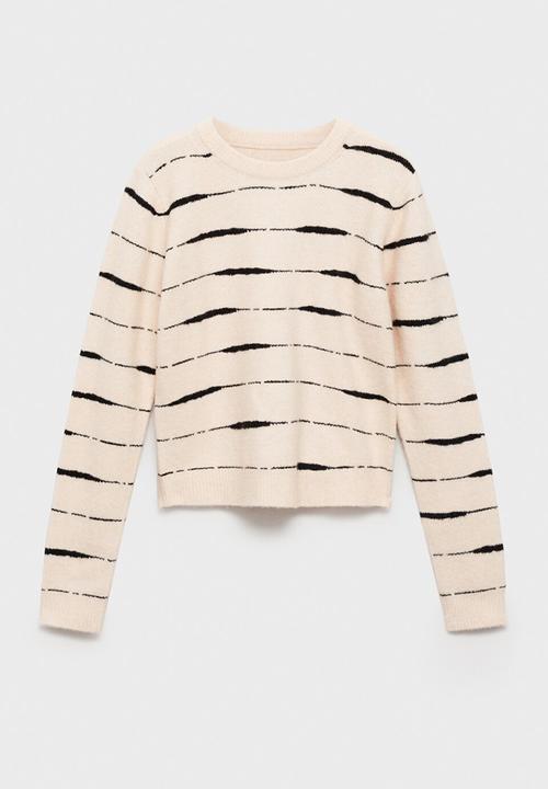 MANGO - Sweater tiger - light pastel brown