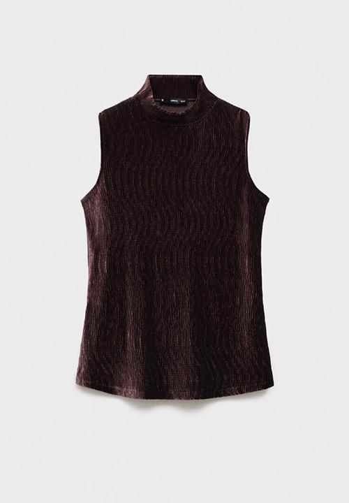 MANGO - T-Shirt xmarte - dark red