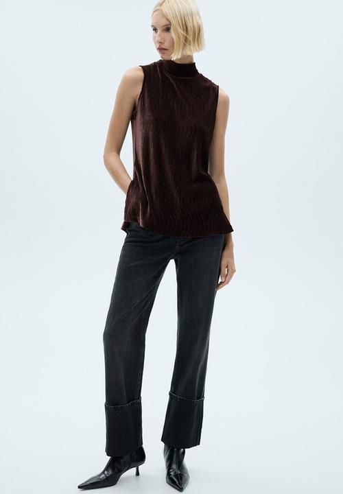 MANGO - T-Shirt xmarte - dark red