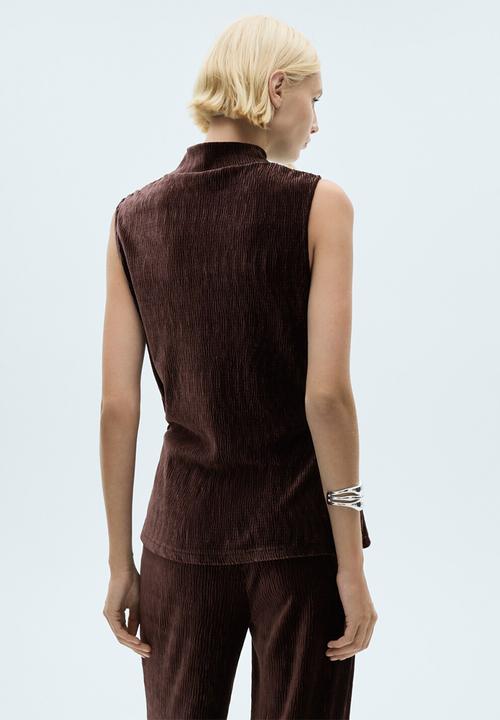 MANGO - T-Shirt xmarte - dark red