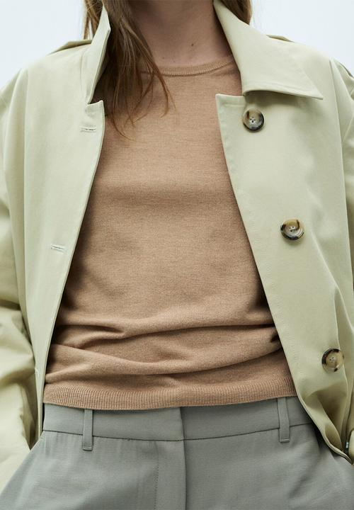 MANGO - Sweater Lucca - Medium Brown