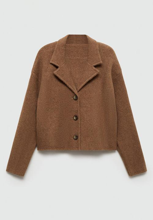 MANGO - Jacket Salma - Medium Brown