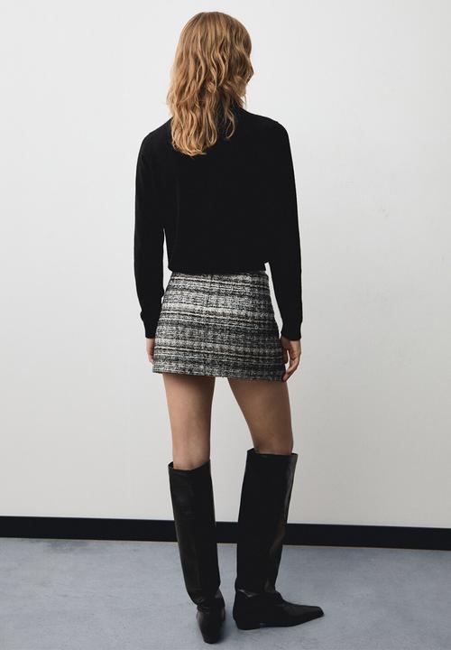 MANGO - Skirt Ziggy - Black