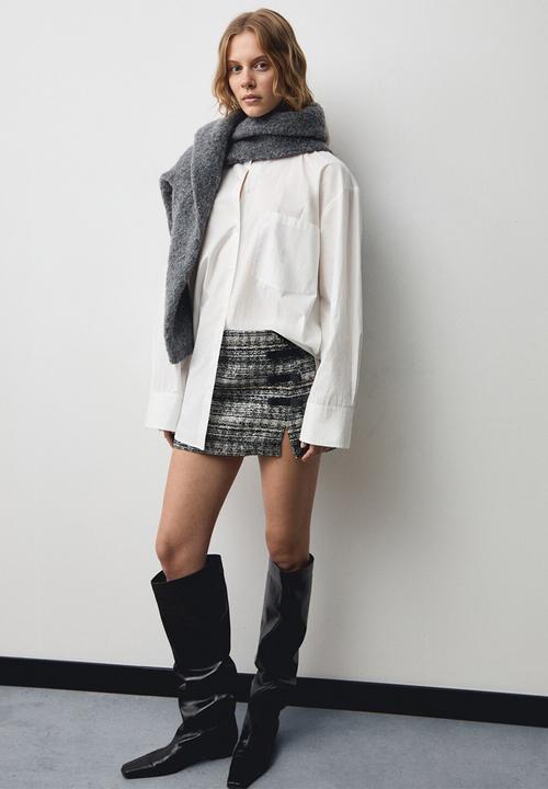 MANGO - Skirt Ziggy - Black