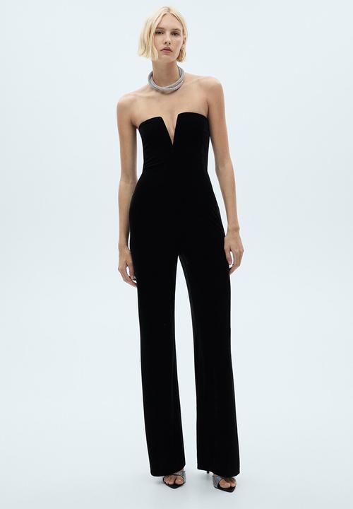 MANGO - Jumpsuit Xtauro - Black