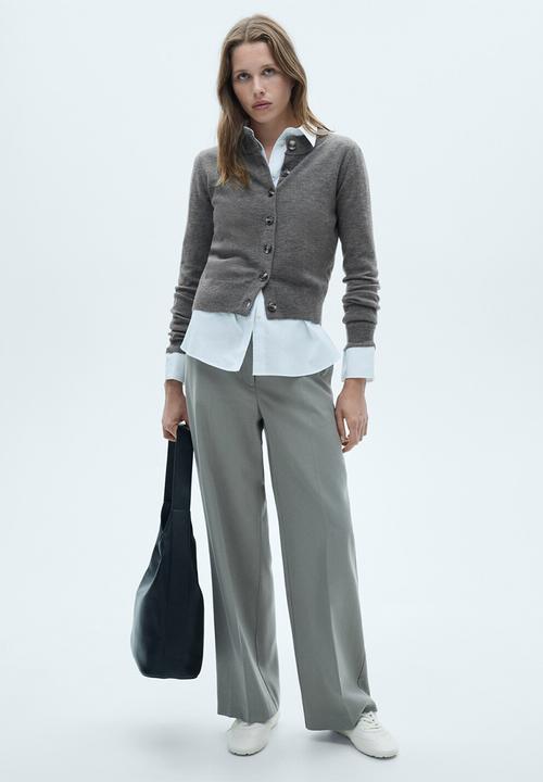 MANGO - Cardigan Nekko - Dark Grey