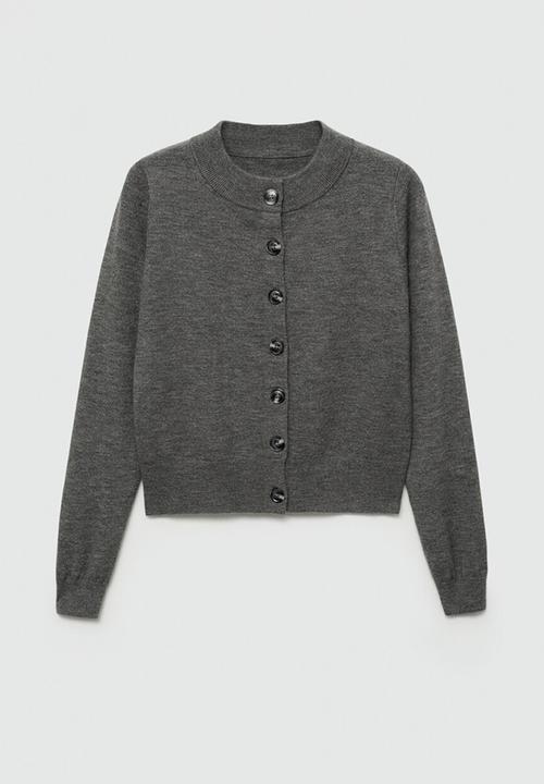 MANGO - Cardigan Nekko - Dark Grey