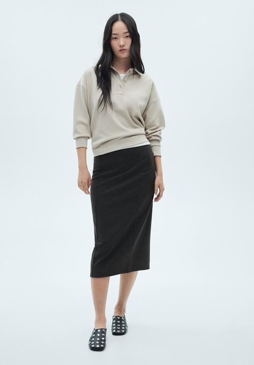 MANGO - Skirt Clint -  Grey