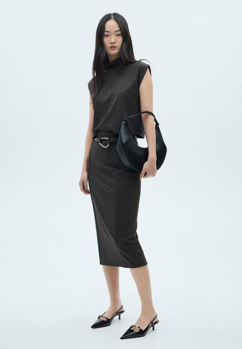 MANGO - Skirt Clint -  Grey