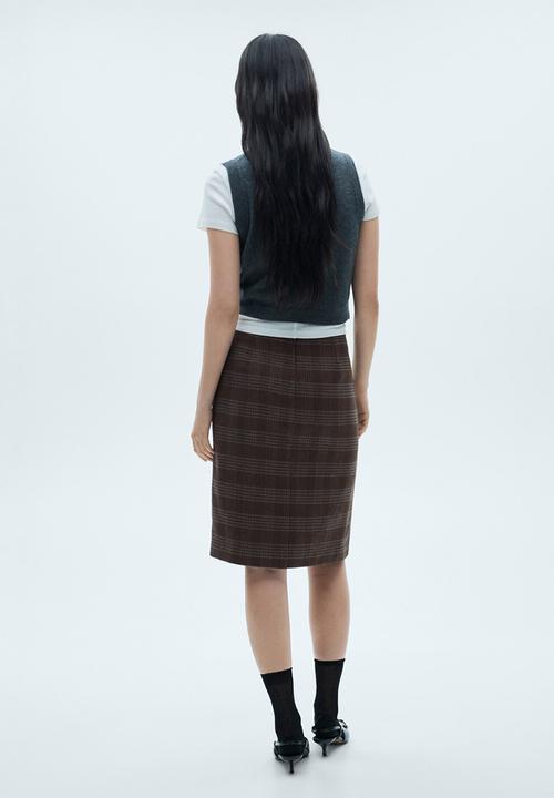 MANGO - Skirt Gales -  Grey