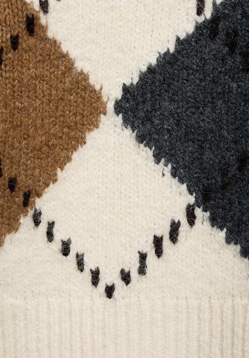 MANGO - Sweater Rombin - Light Beige