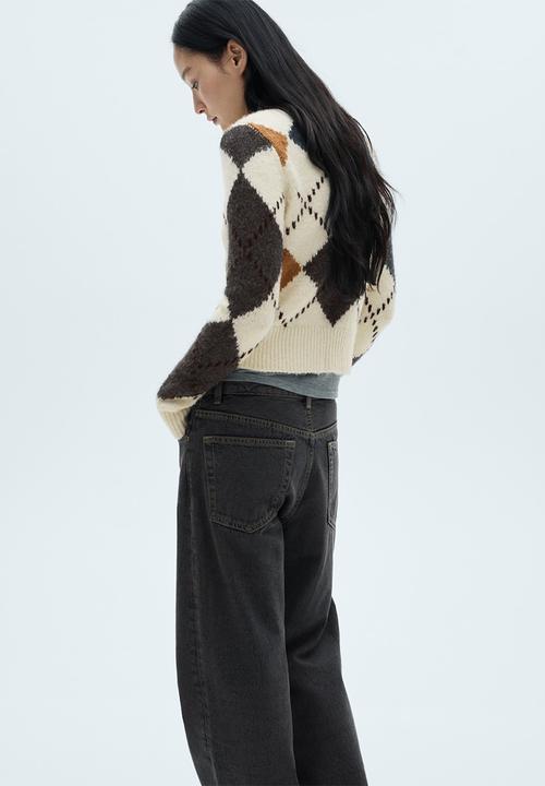 MANGO - Sweater Rombin - Light Beige