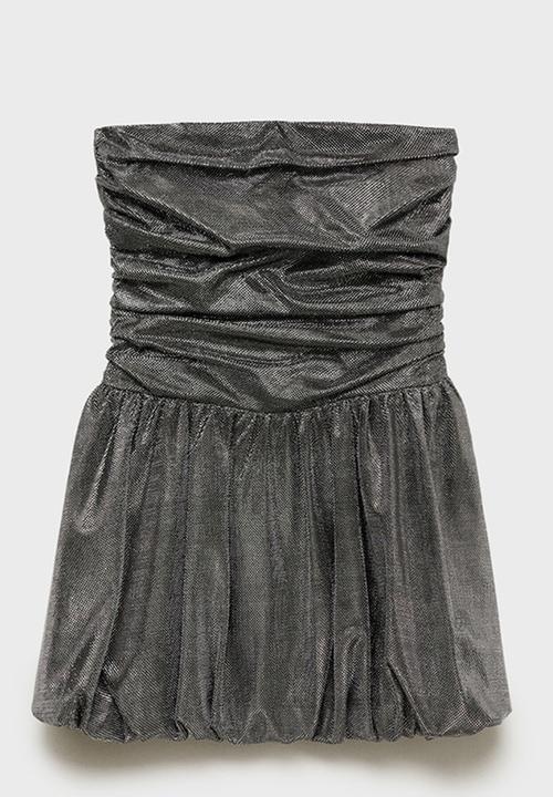 MANGO - Dress Silver - Silver