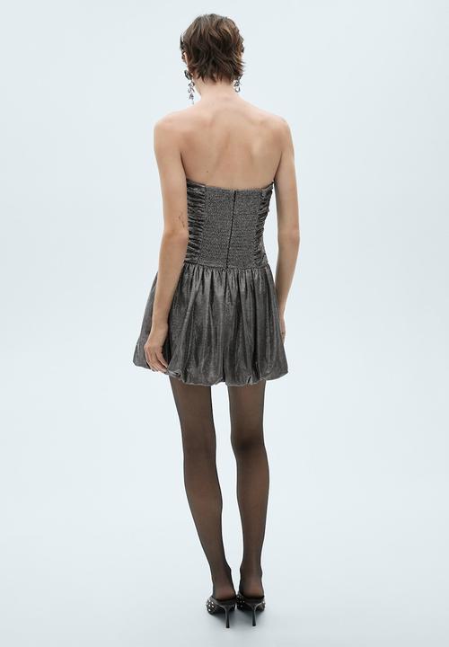 MANGO - Dress Silver - Silver