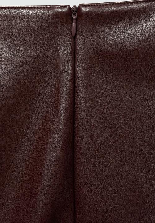 MANGO - Skirt Pencil -  Dark Red