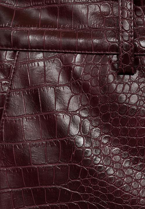 MANGO - Trousers Doris - Dark Red
