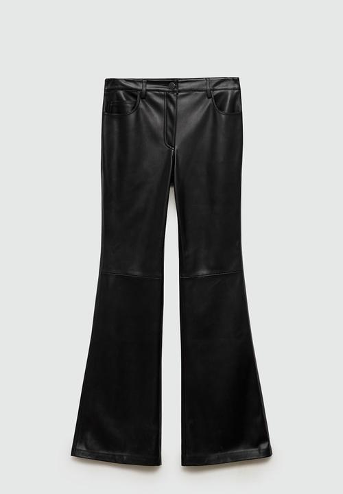 MANGO - Trousers Connie -  Black