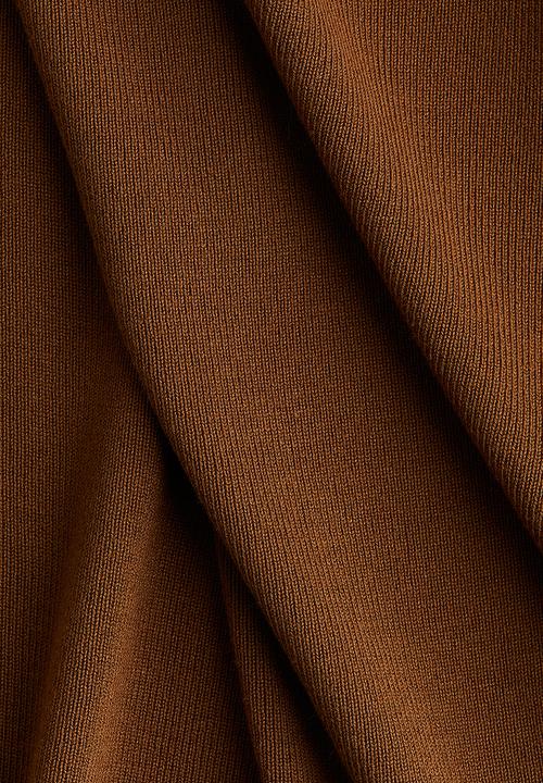 H&M - Rib-knit skirt - brown
