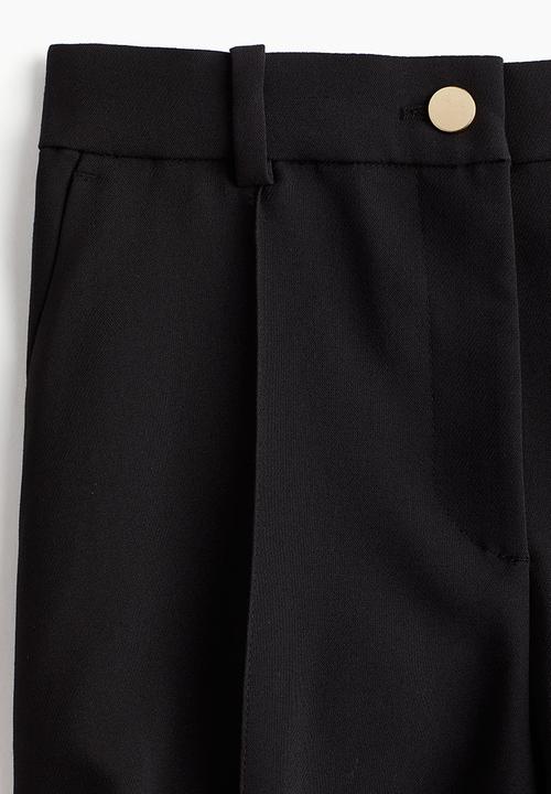 H&M - Tapered tailored trousers - black