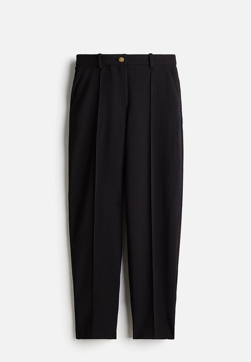 H&M - Tapered tailored trousers - black