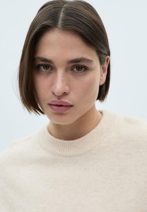 MANGO - Plus Sweater Mariano - Light Pastel Brown