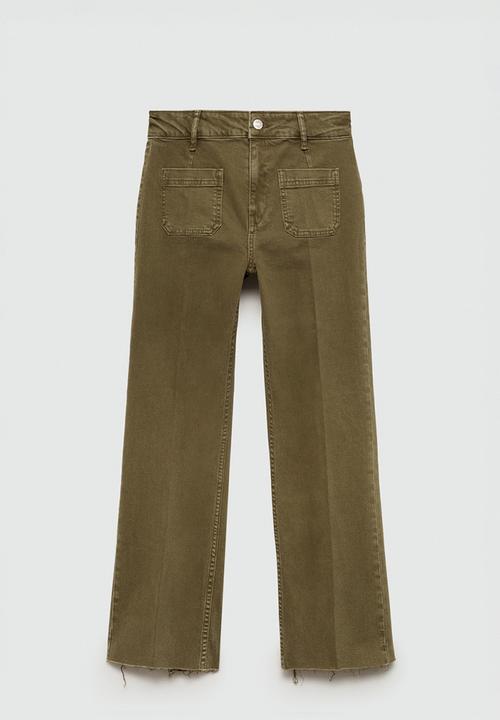 MANGO - Jeans Alex - Beige/Khaki