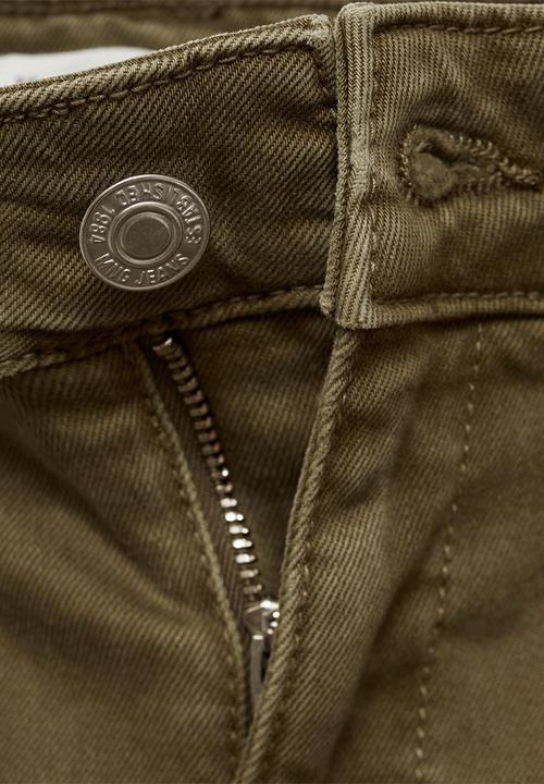 MANGO - Jeans Alex - Beige/Khaki