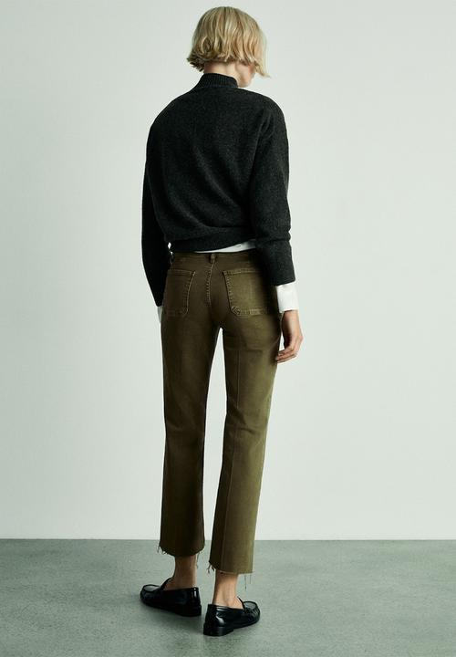 MANGO - Jeans Alex - Beige/Khaki