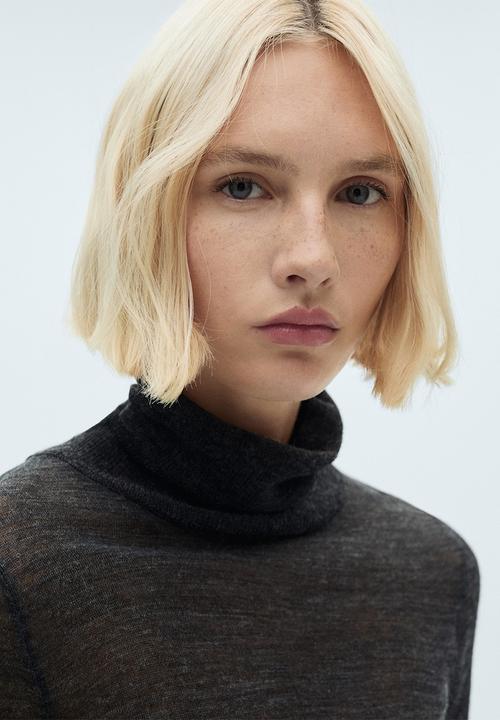 MANGO - Sweater rolling - dark grey