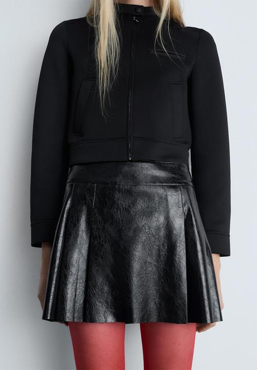 MANGO - Skirt College -  Black