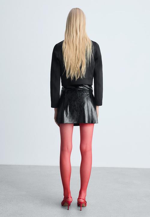 MANGO - Skirt College -  Black