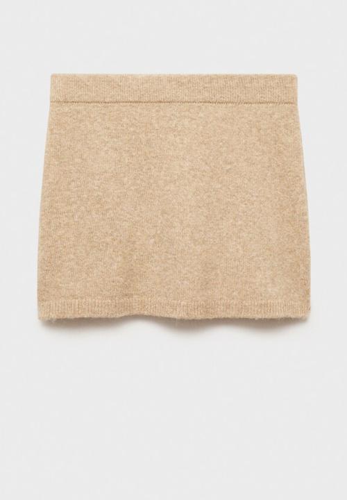 MANGO - Skirt Stella - Medium Brown