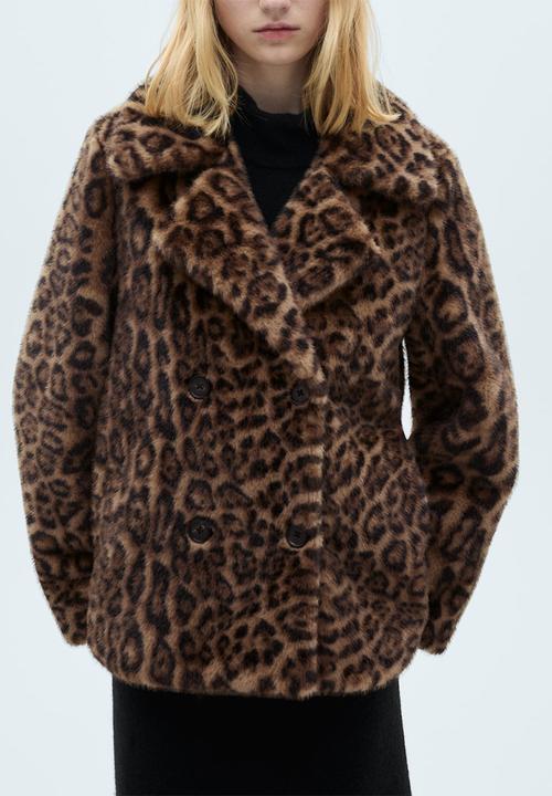 MANGO - Coat Felina - Medium Brown