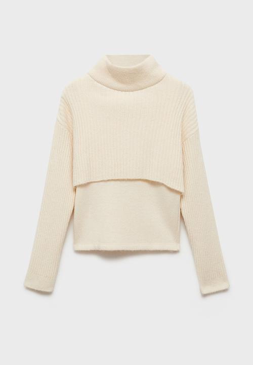 MANGO - Sweater maxim - light beige