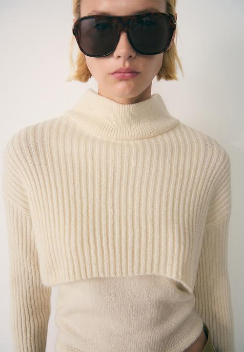 MANGO - Sweater maxim - light beige