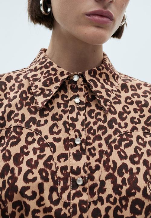 MANGO - Dress Lia - Brown