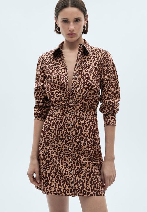 MANGO - Dress Lia - Brown