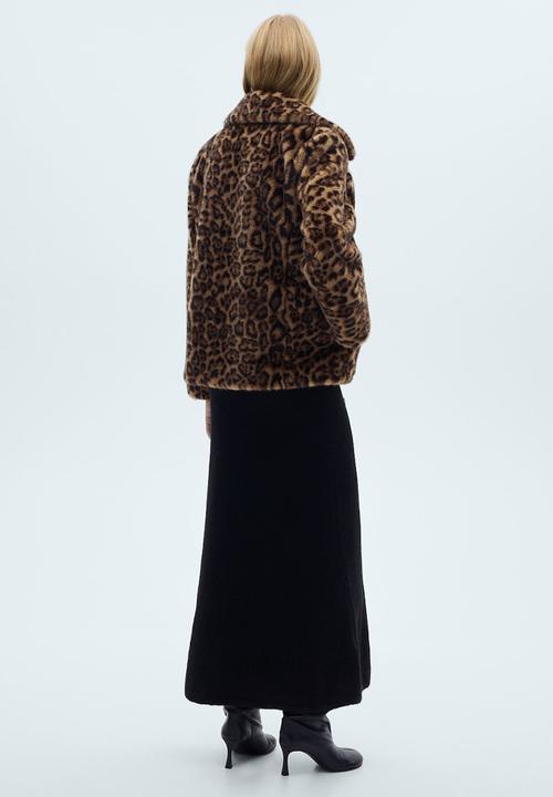MANGO - Coat Felina - Medium Brown