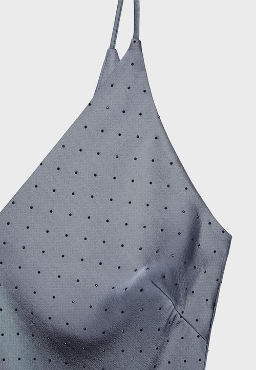 MANGO - Dress Cross - Open Grey
