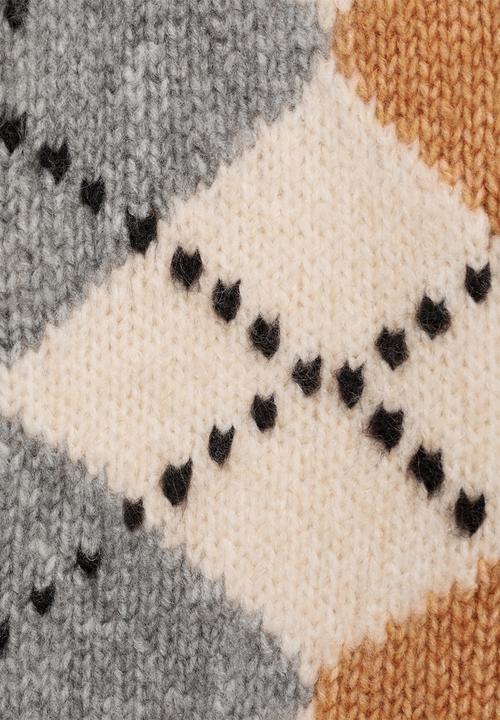 MANGO - Cardigan Rombin - Light Beige